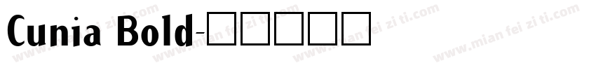 Cunia Bold字体转换